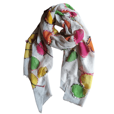 pure wool colourful winter scarf 