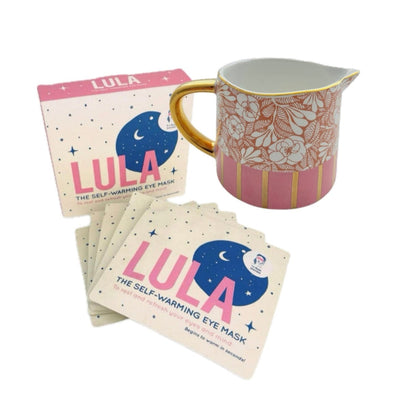 lula eye masks and small pink jug