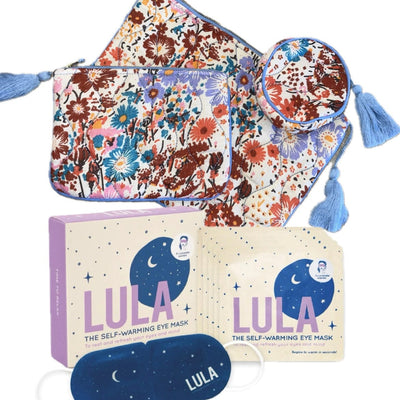 lula eye masks and pouch set