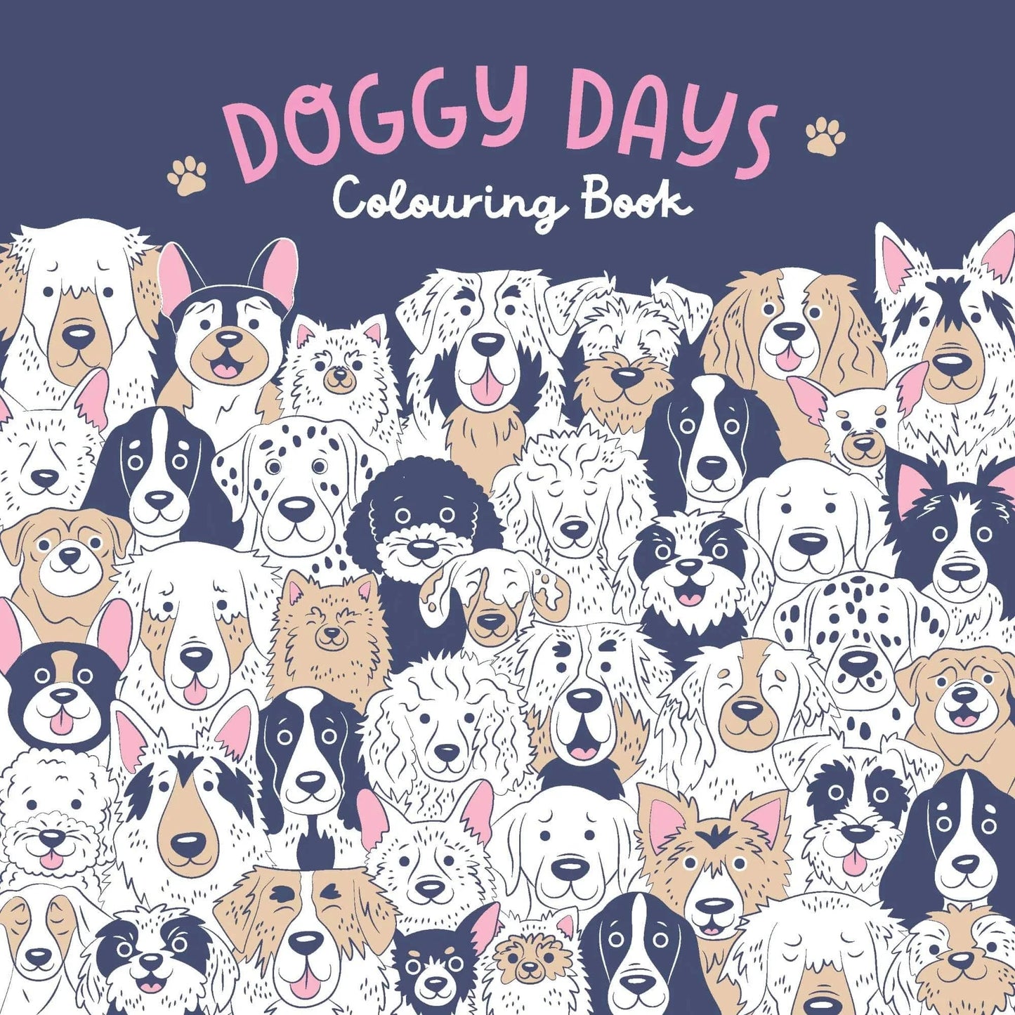 Doggy Days - Adult Colouring Book