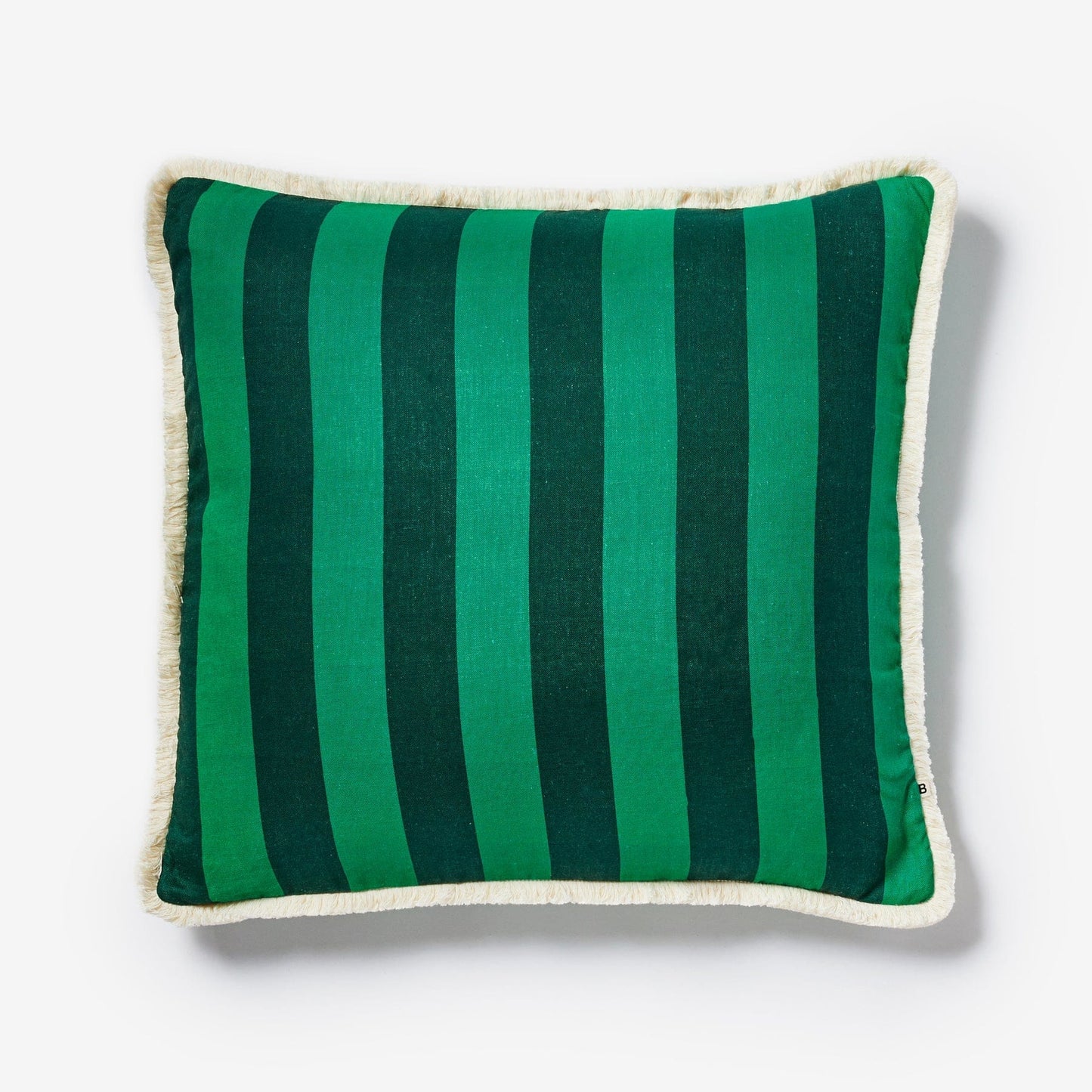 Bold Stripe Cushion (Emerald)