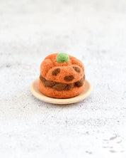 Felt Pumpkin Cream Puff