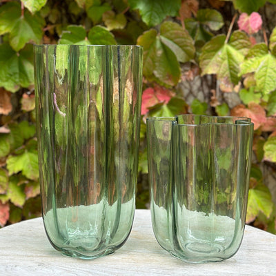 Miranda Glass Vase 15x31cm - Mint
