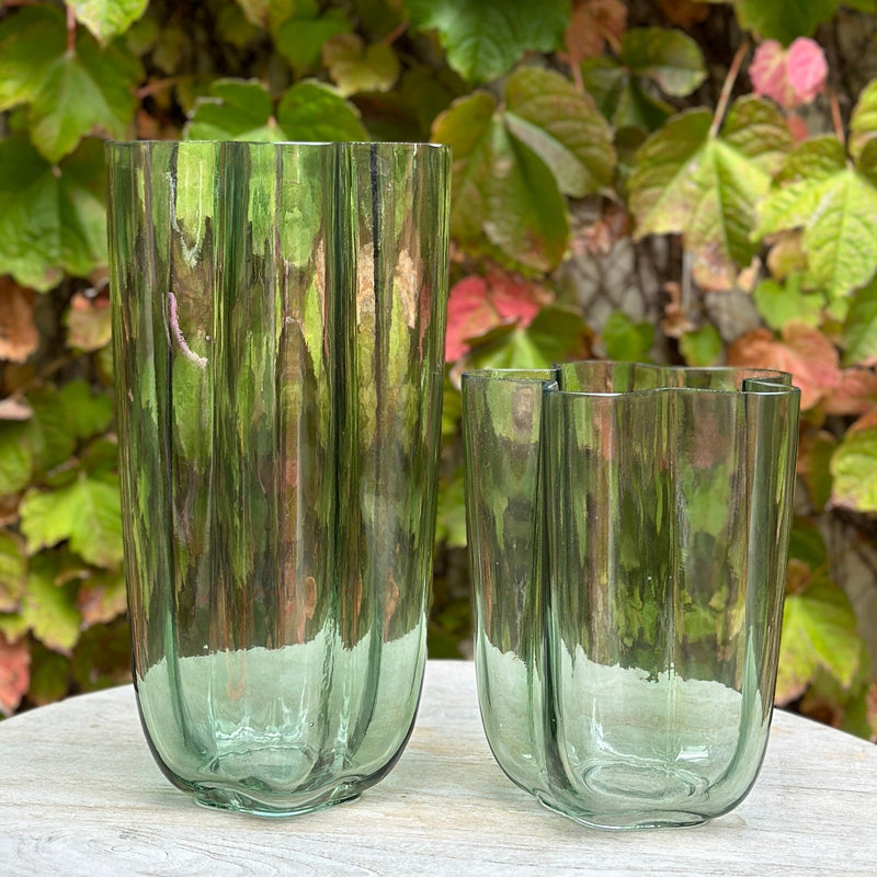 Miranda Glass Vase 15x20cm Mint