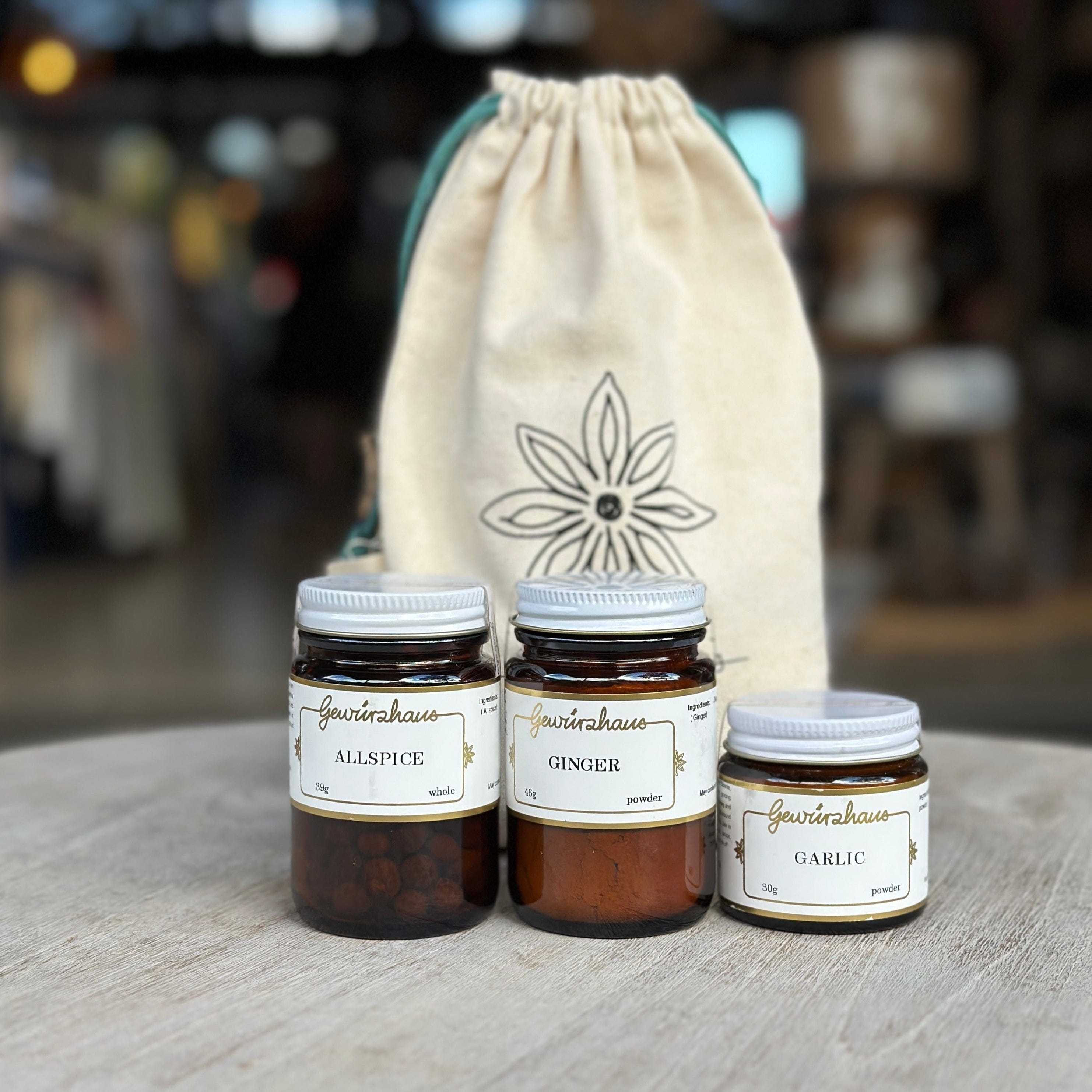 Allspice, Garlic + Ginger Pack