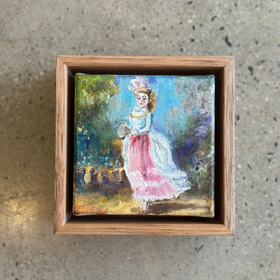 Painting of Rococo lady