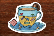 Beach Teacup Magnet