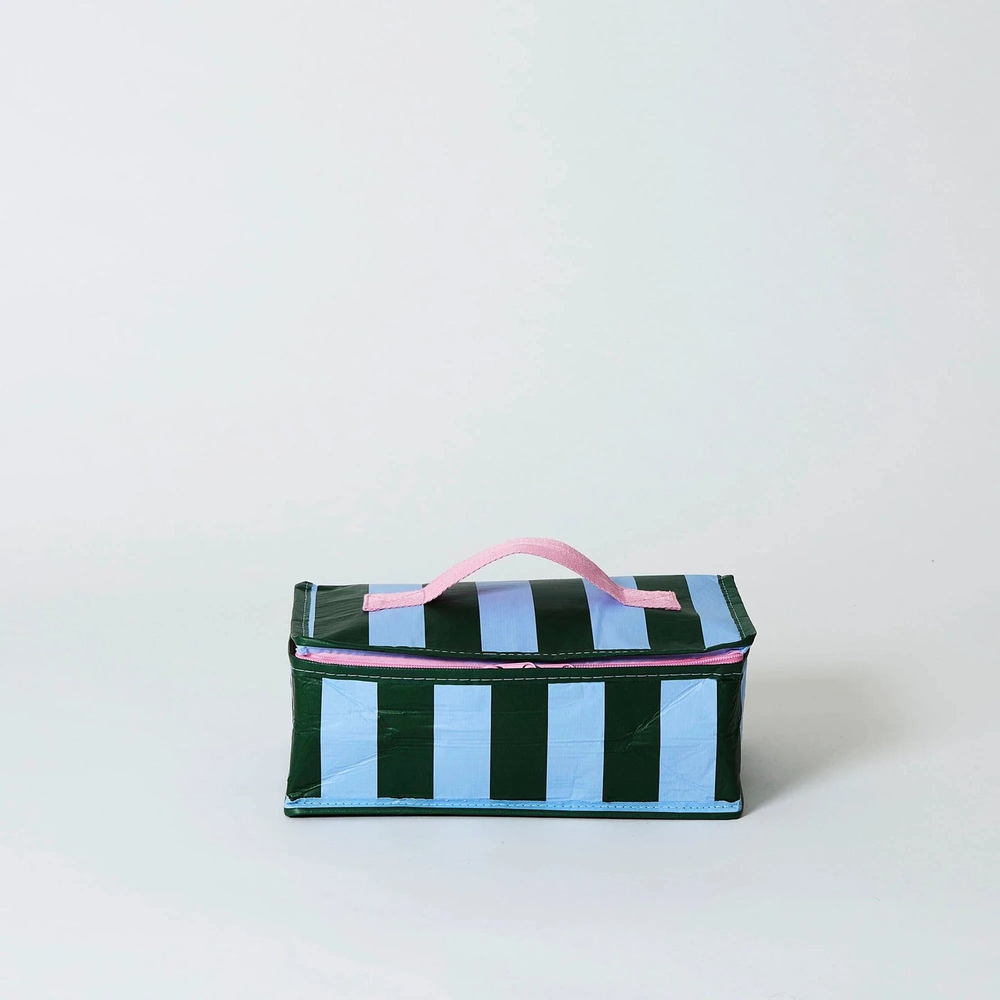 Green Blue Stripe Takeaway Bag