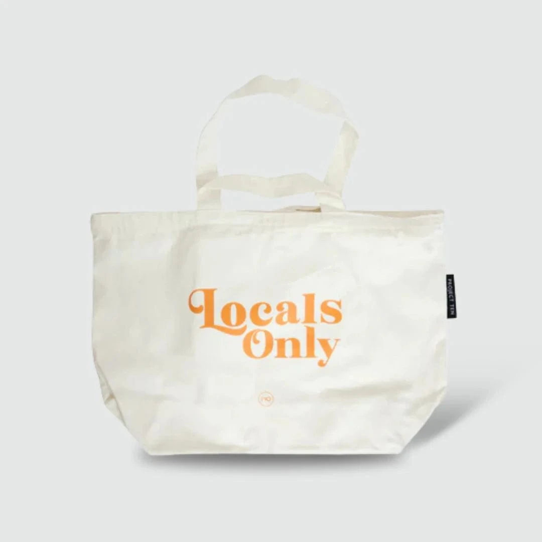 LIMITED EDITION | Locals Only Cotton Tote | Ecru