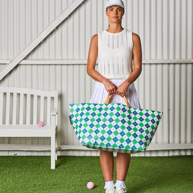 Argyle Oversize Tote