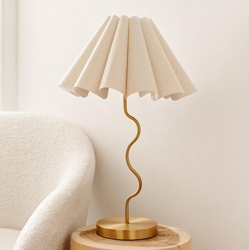 Cora Table Lamp - Neutral/Gold