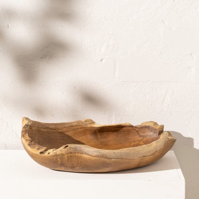 hand craved wooden bowl