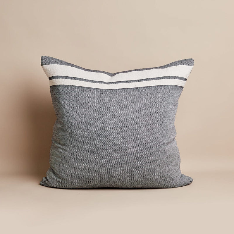 Siyah Cotton/Linen Square Cushion