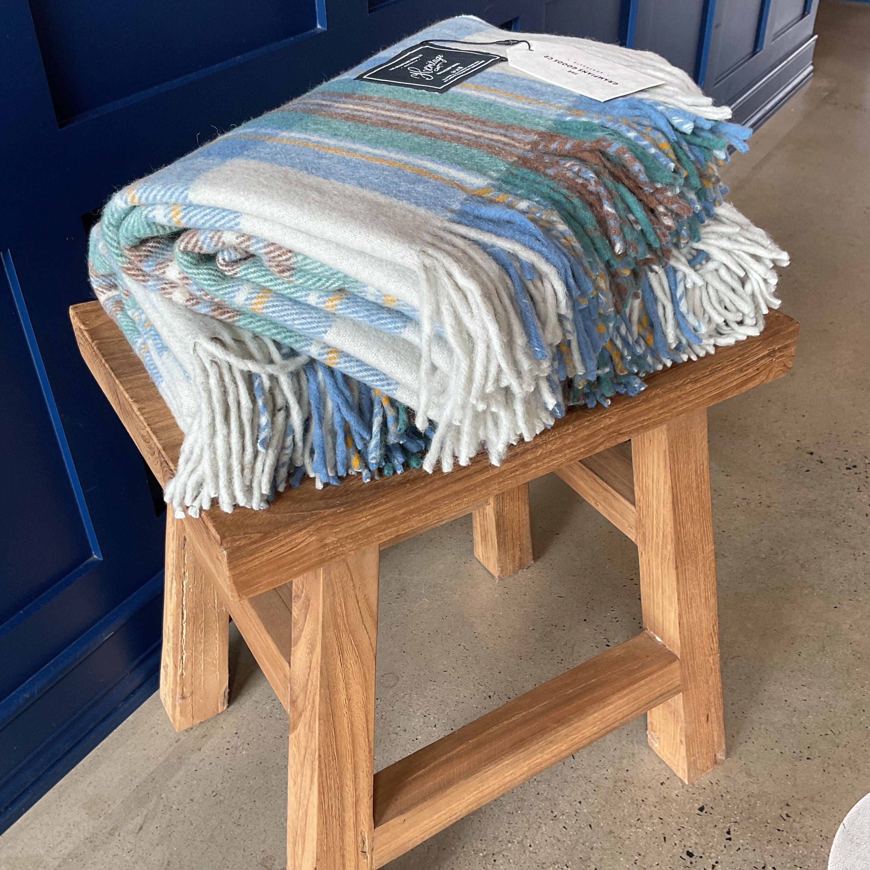 Recycled Wool Tartan Blanket