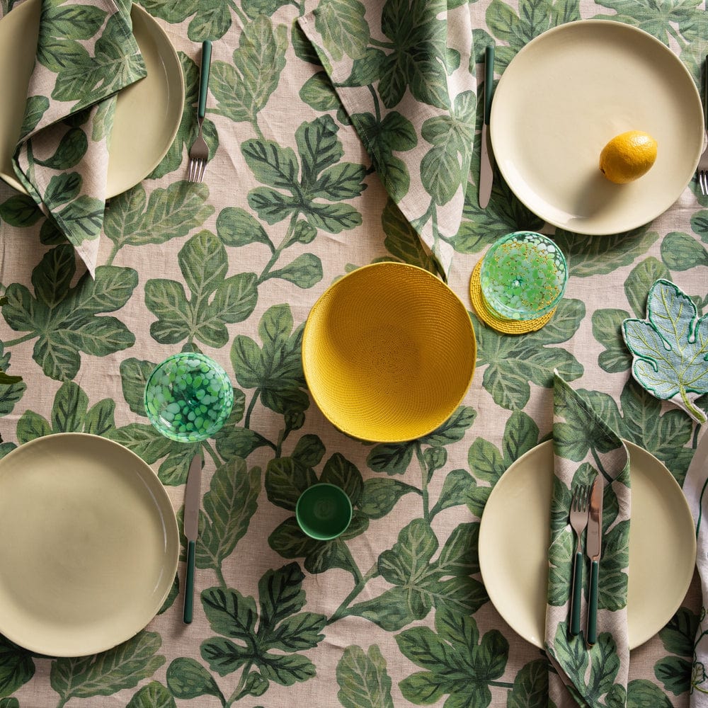 Fig Green Tablecloth | Round