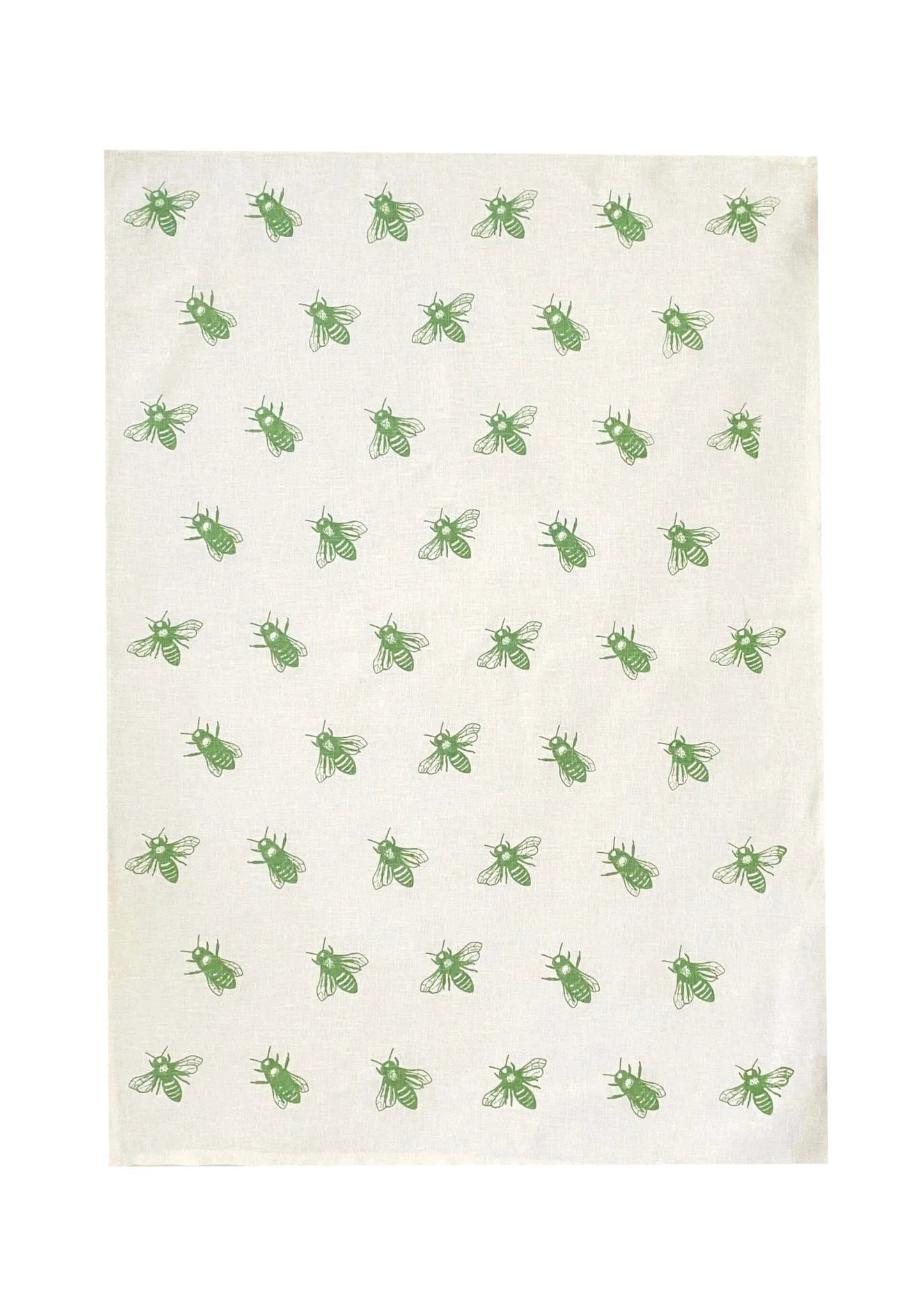 Bees Tea Towel - Off White