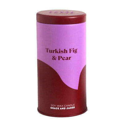 Bloom Collection - Turkish Fig & Pear candle in a tin
