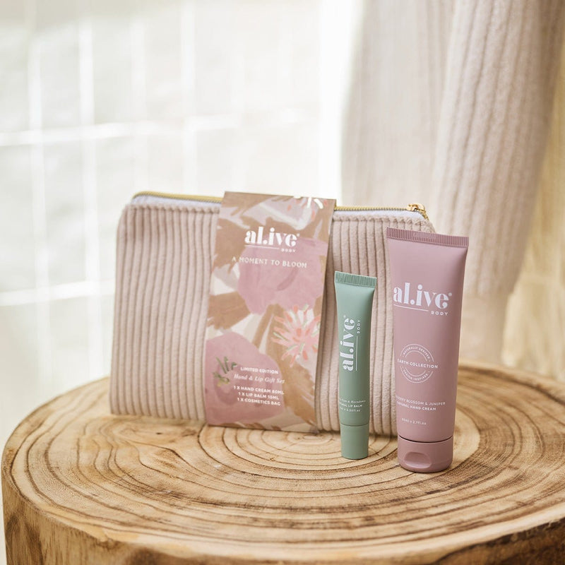 A Moment to Bloom Hand and Lip Gift Set