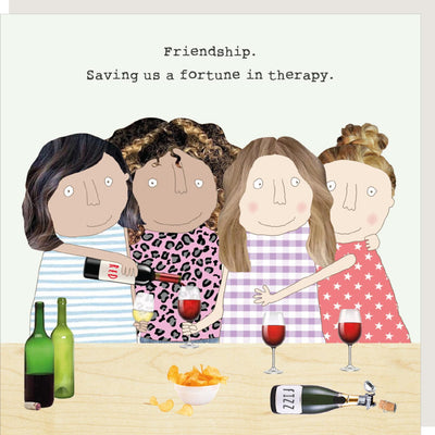 A funny card about friendships and friends