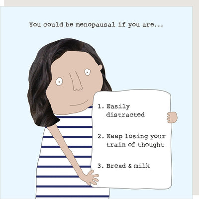 Funny card about menopause 