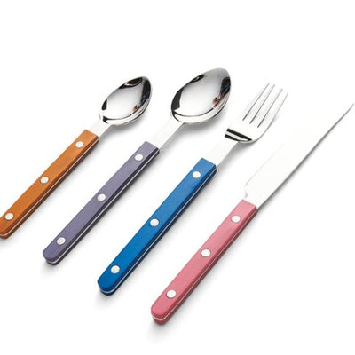 coloured 8 piece cutlery set 