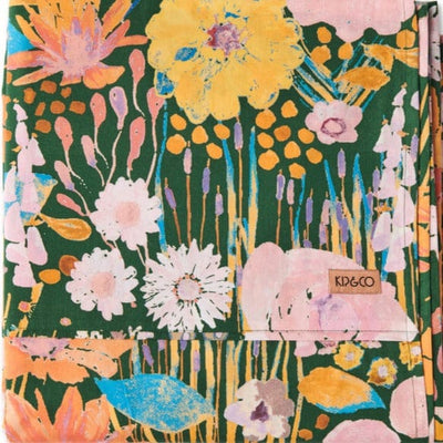 floral cotton flat sheet