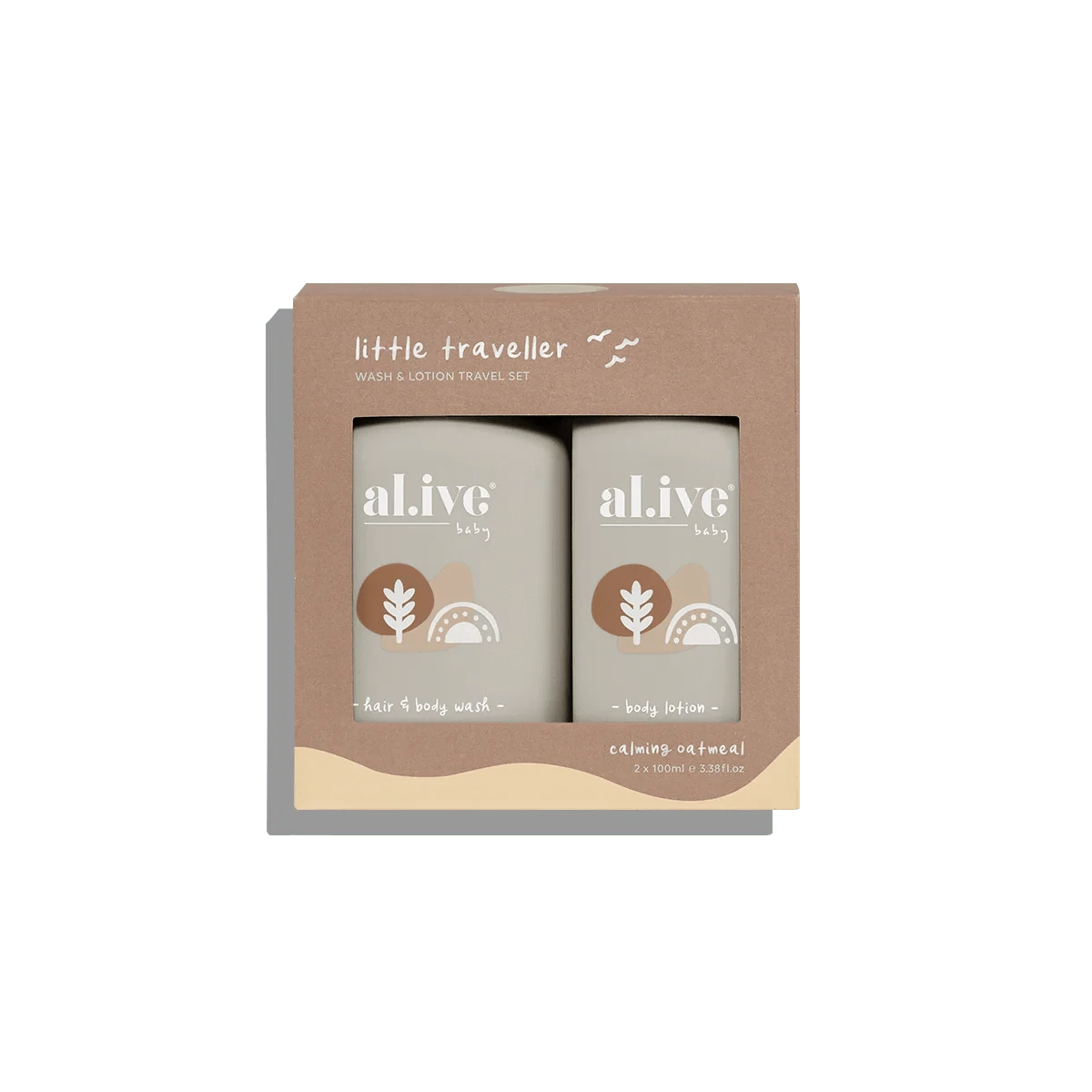 Little Traveler Wash & Lotion Travel Set (Calming Oatmeal)