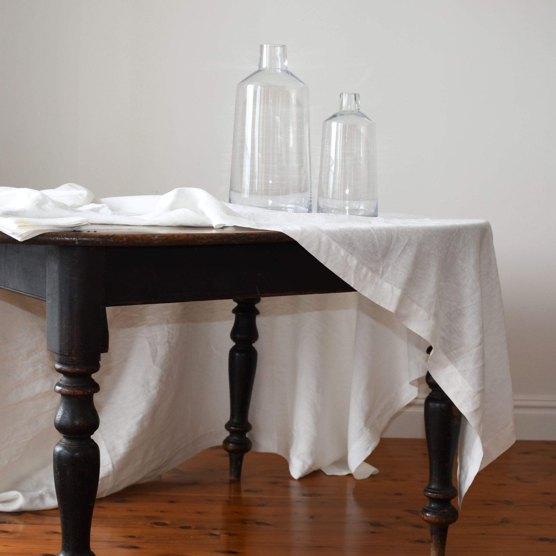Brie White Linen Tablecloth | Grand Rectangle | 6.4 x 1.8m