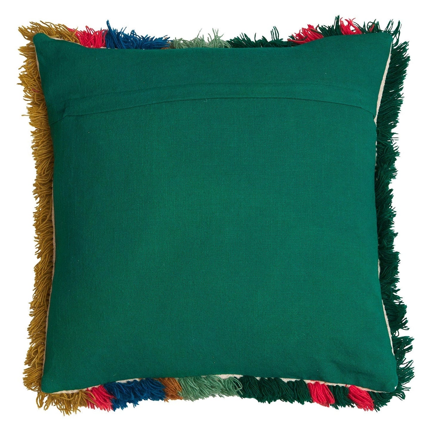Henri Shag Cushion (Forest) - Feather Insert