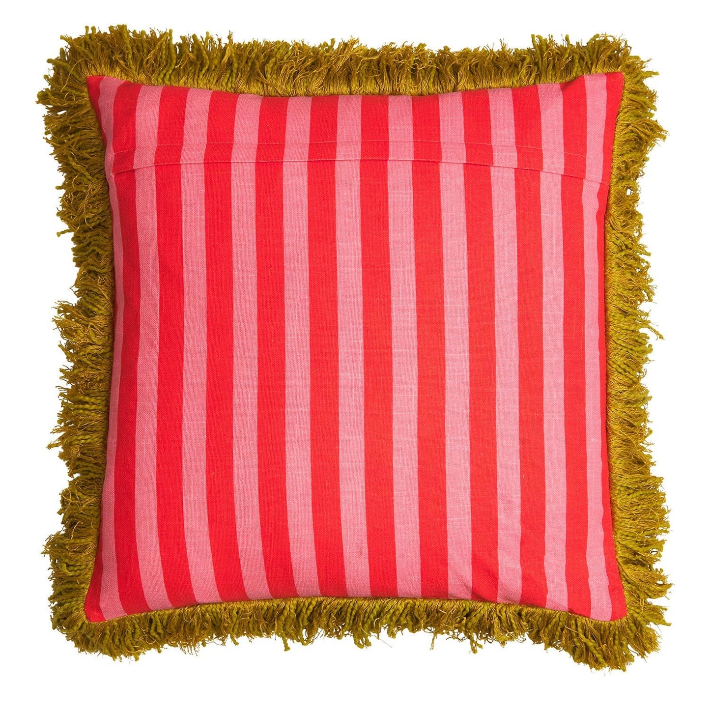 Annette Embroidered Cushion (Cosmo Pink)