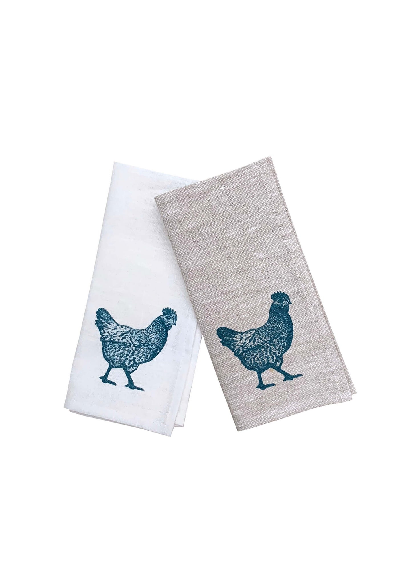 Chooks Napkin (Off White/Navy)