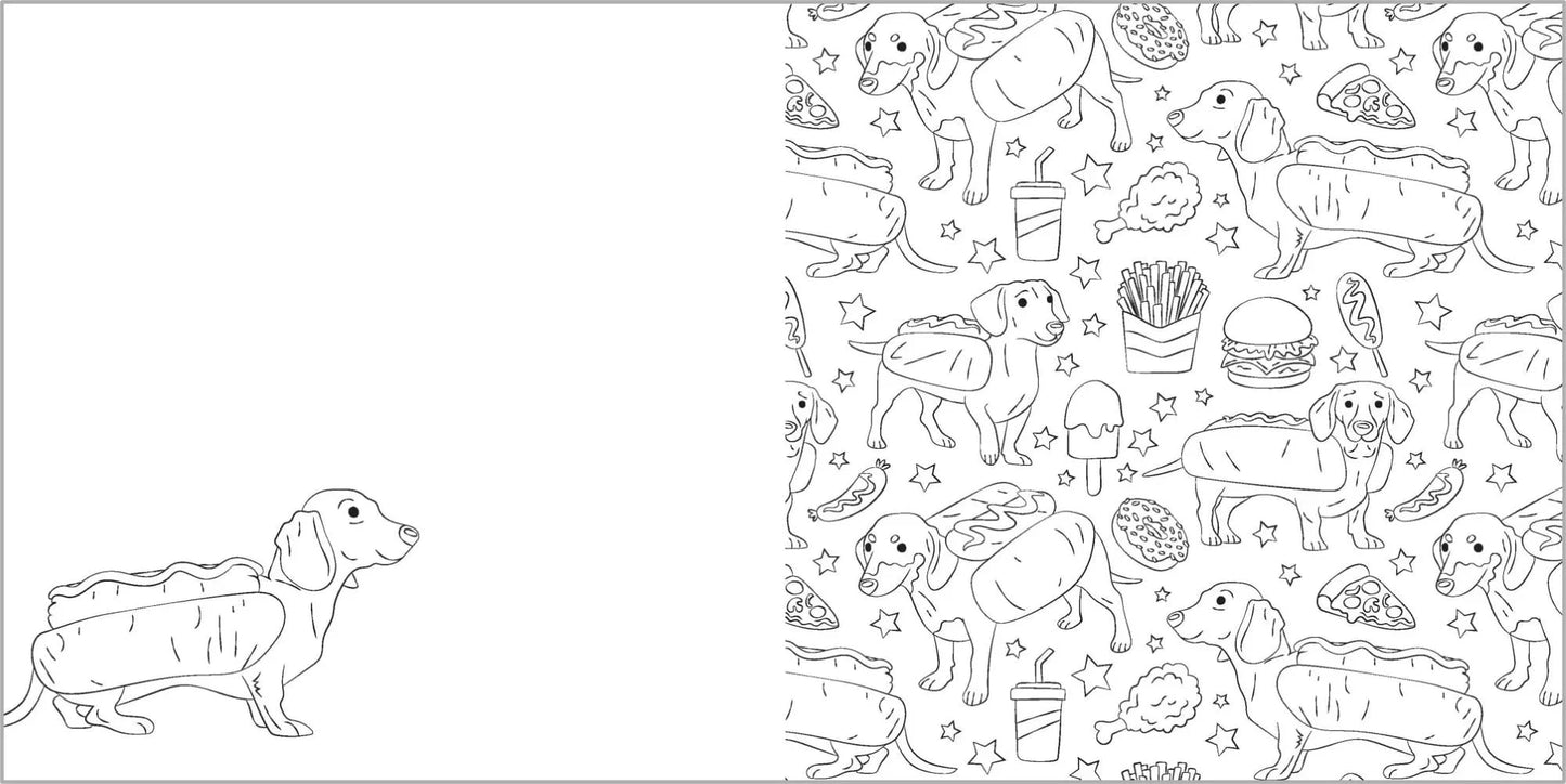 Doggy Days - Adult Colouring Book