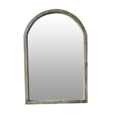 Arched timber mirror