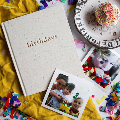 A special journal to record birthday memories