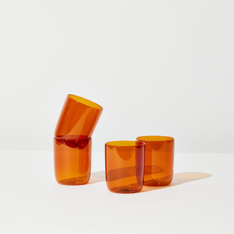Belly Cups Set of 4 - Amber