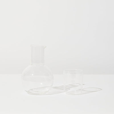 Belly Carafe + Cup Set - Clear