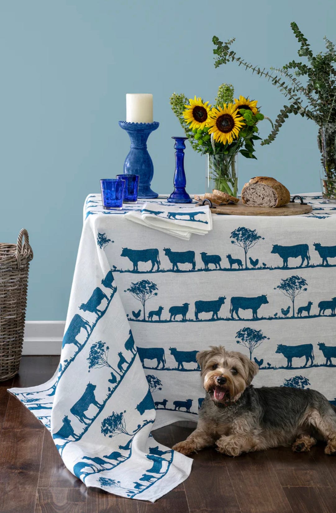 Navy Paddock Linen Napkins