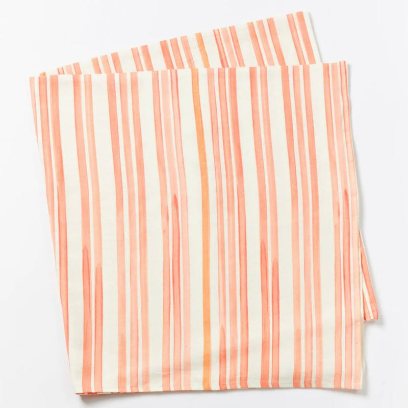 Red stripe tablecloth