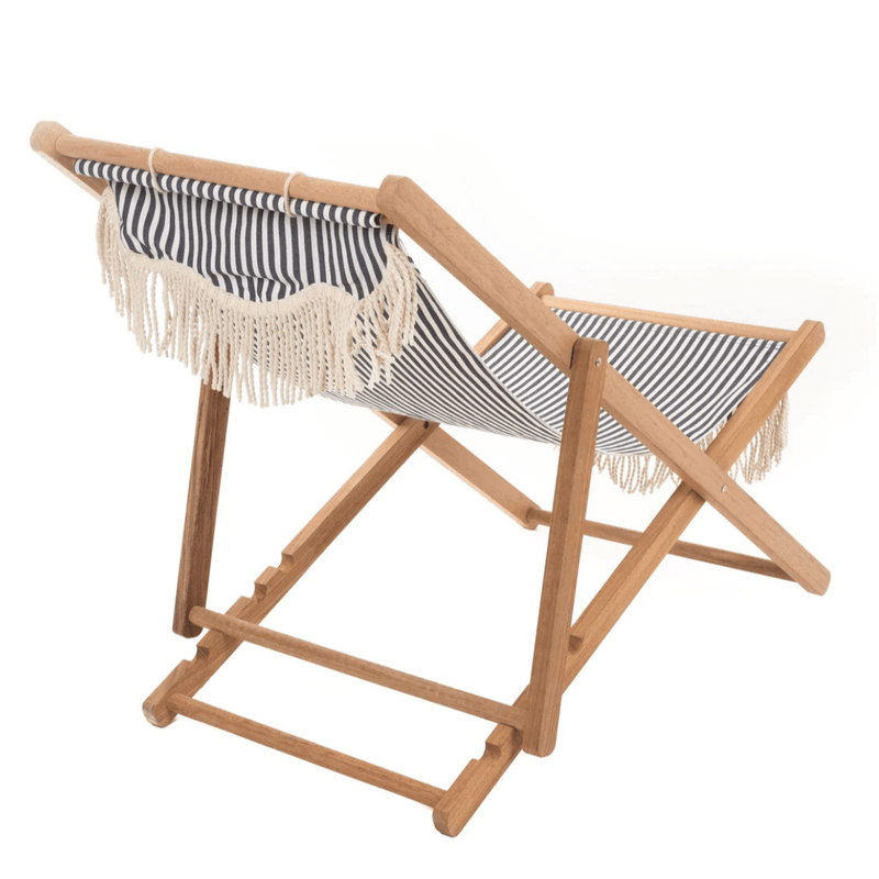 Premium Sling Chair - Navy Stripe