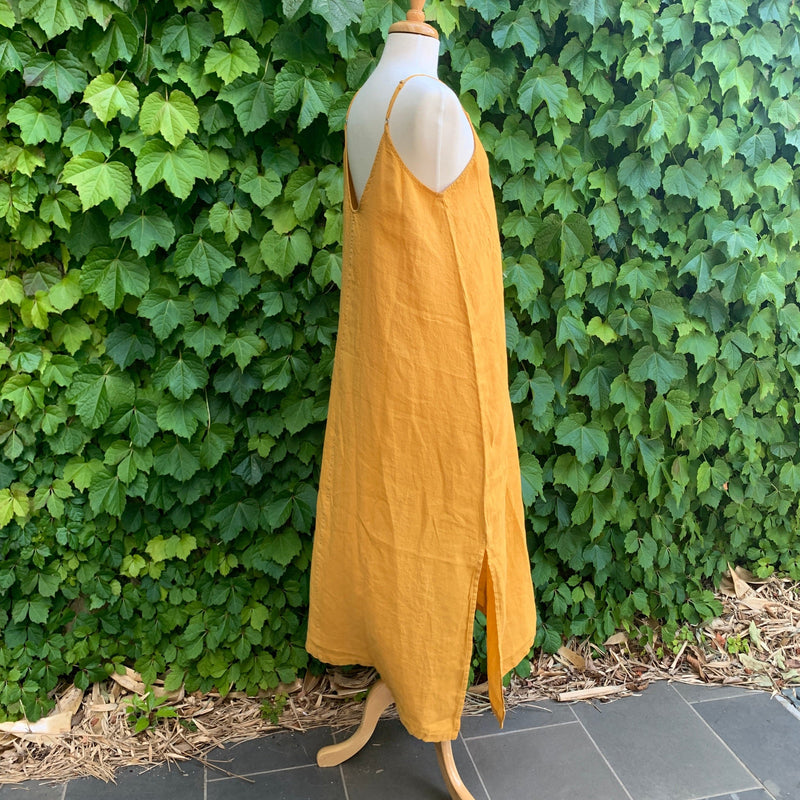 Amalfi Linen Cami Dress