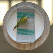 Aqua Linen Napkins | Set of 4