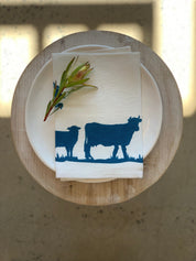 Navy Paddock Linen Napkins