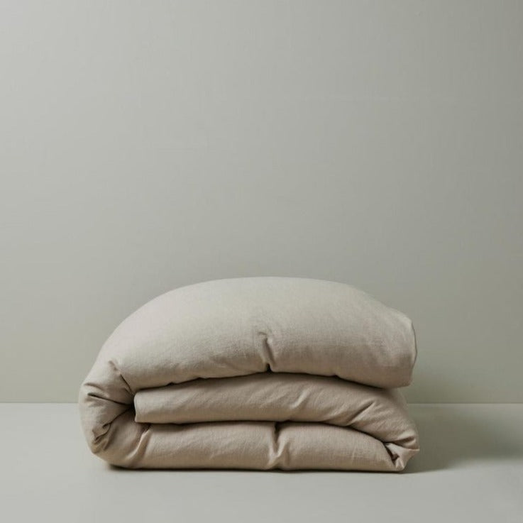 Ravello Linen Quilt Cover - Shell
