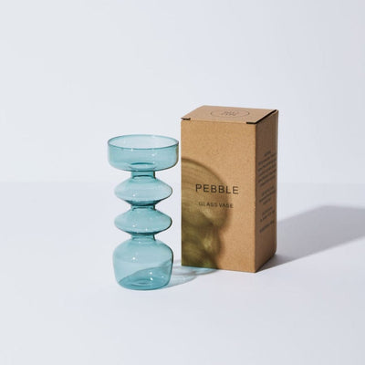 Pebble Vase - Teal