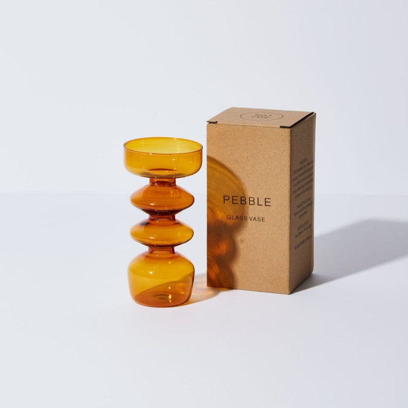 Pebble Vase - Amber