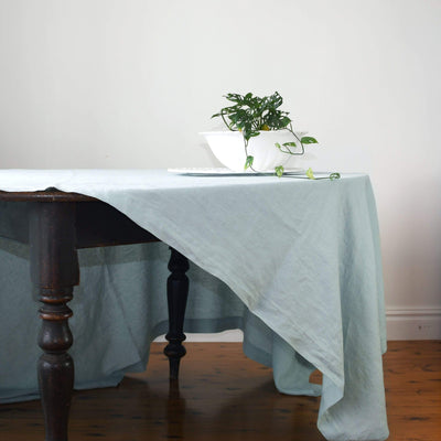 Round Tablecloth 2m - Duck Egg