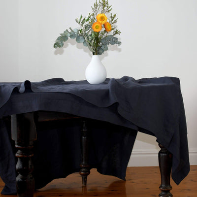 Extra Long Tablecloth 1.8 x 3.4m - Truffle Navy