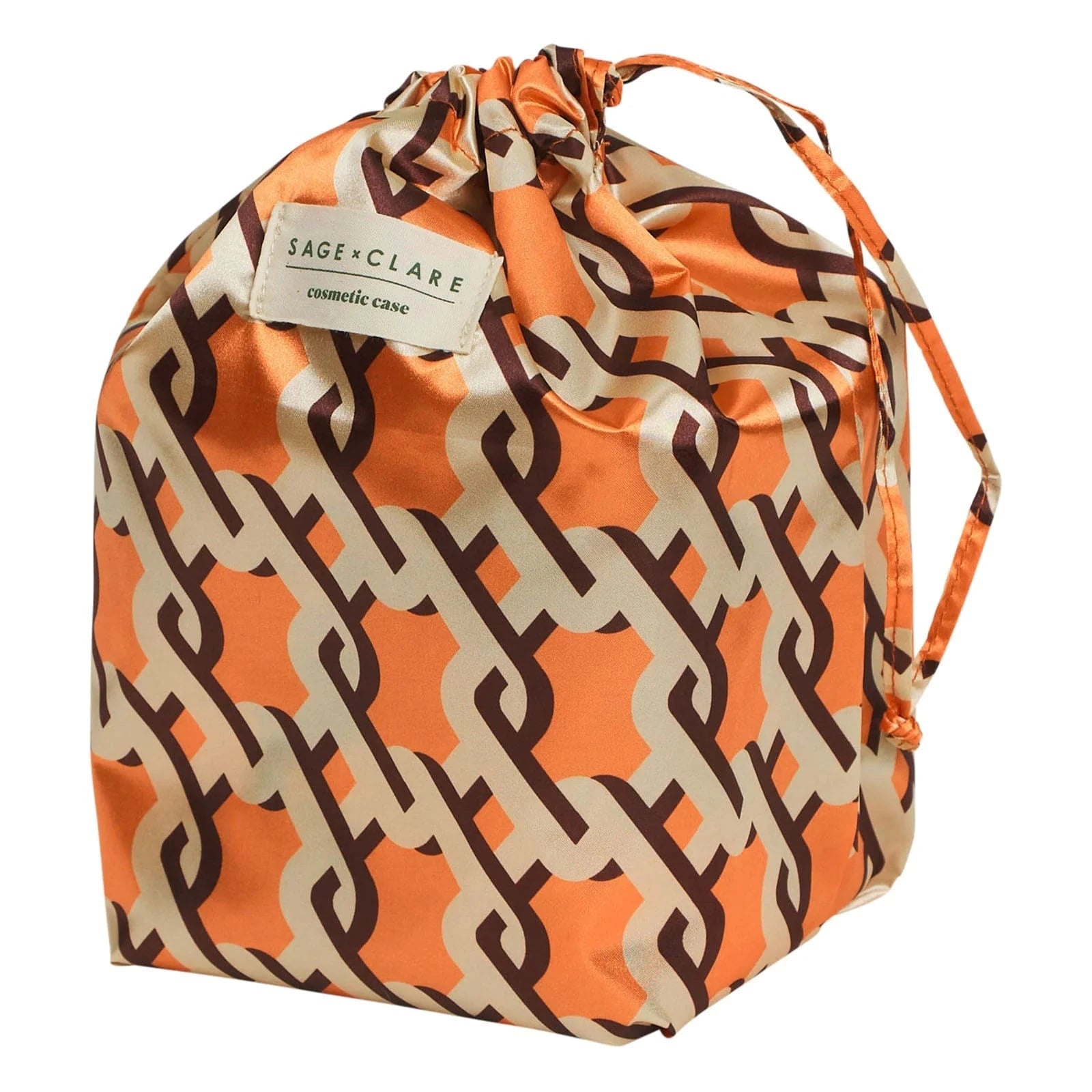 Delphine Small Vanity Case | Vivid Coral