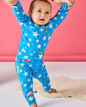 Stars And Moon Organic Drop Crotch Pant | 12-18 Months