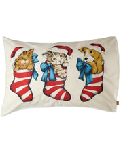 Festive Fur Babies Organic Cotton Pillowcase | Single